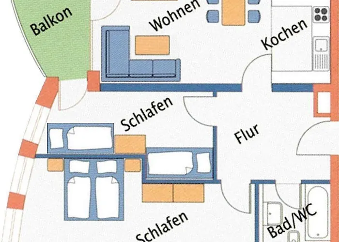 Strandhaus-nordseebrandung-fewo-a2-4 * Cuxhaven